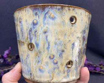 Petit/Moyen pot de fleurs artisanal Blowing Sands pour orchidées