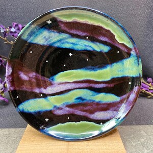 Northern Lights Handmade Plate Dish