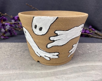 Haunted Ghosts Number 2 Decorative Handmade Planter