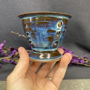 Small Blue Neofinetia Fuuran Handmade Orchid Planter