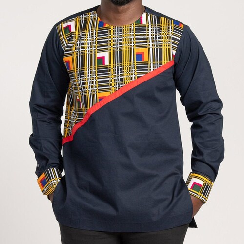 Toghu Bamenda African Print Long Sleeve Men Shirt / African - Etsy