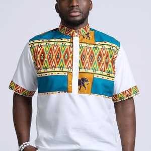 African Print Shirt for Men/ African Clothing / African Men Wear/ Gift ...