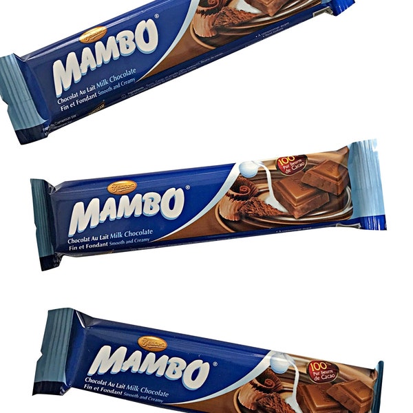 Chocolat au lait Mambo / chocolat noir intense mambo / Tablette 25 gr - Cameroun