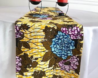 African print table runner, African print tablecloth, Hostess gift, Housewarming gift, Home, Kitchen & dining decor, African wedding decor