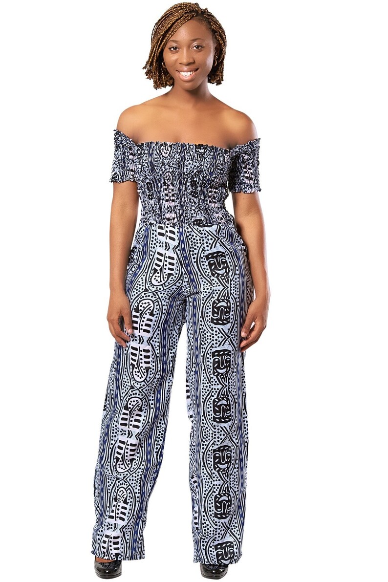 African print jumpsuits / ethnic fabric jumpsuit / Ankara Etsy
