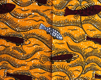 1 yard African print fabric/ Ankara fabric/ African wax print /african kente fabric / tissu pagne africain / Fabric by the yard