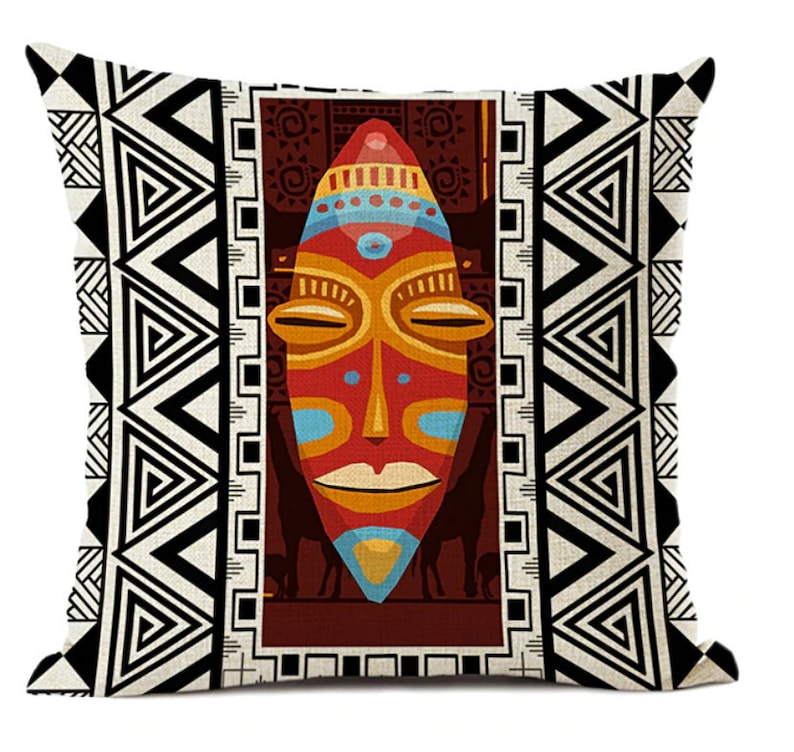 African Ethnic Pillow Covers / Geometric Cushion Cover / Etsy
