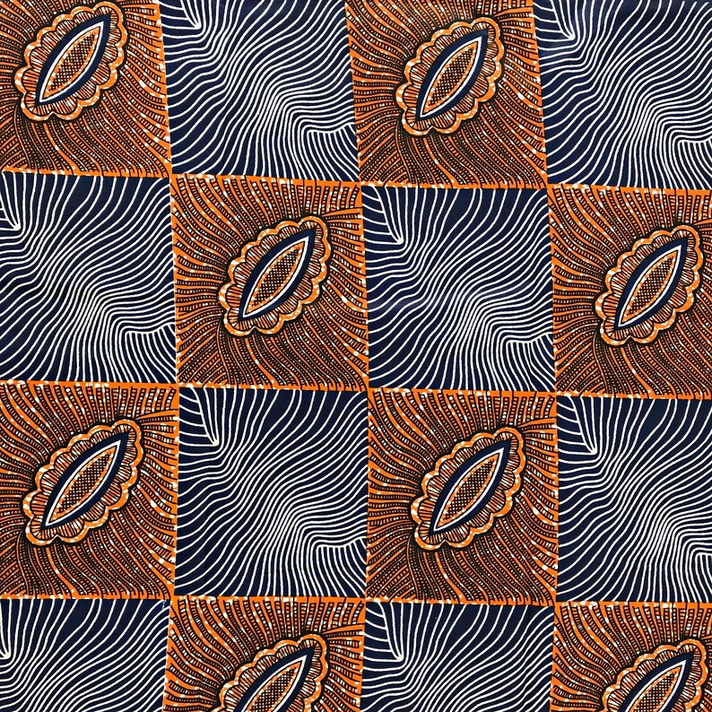 African print fabric / African fabric by the yard / Ankara fabric/ African wax print / African kente fabric / tissu pagne africain image 2