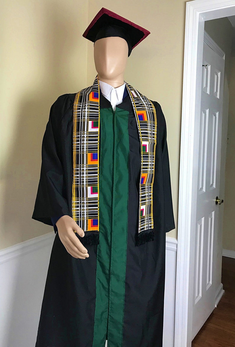 African Graduation Kente Stole / Customized Kente Stash / Etsy