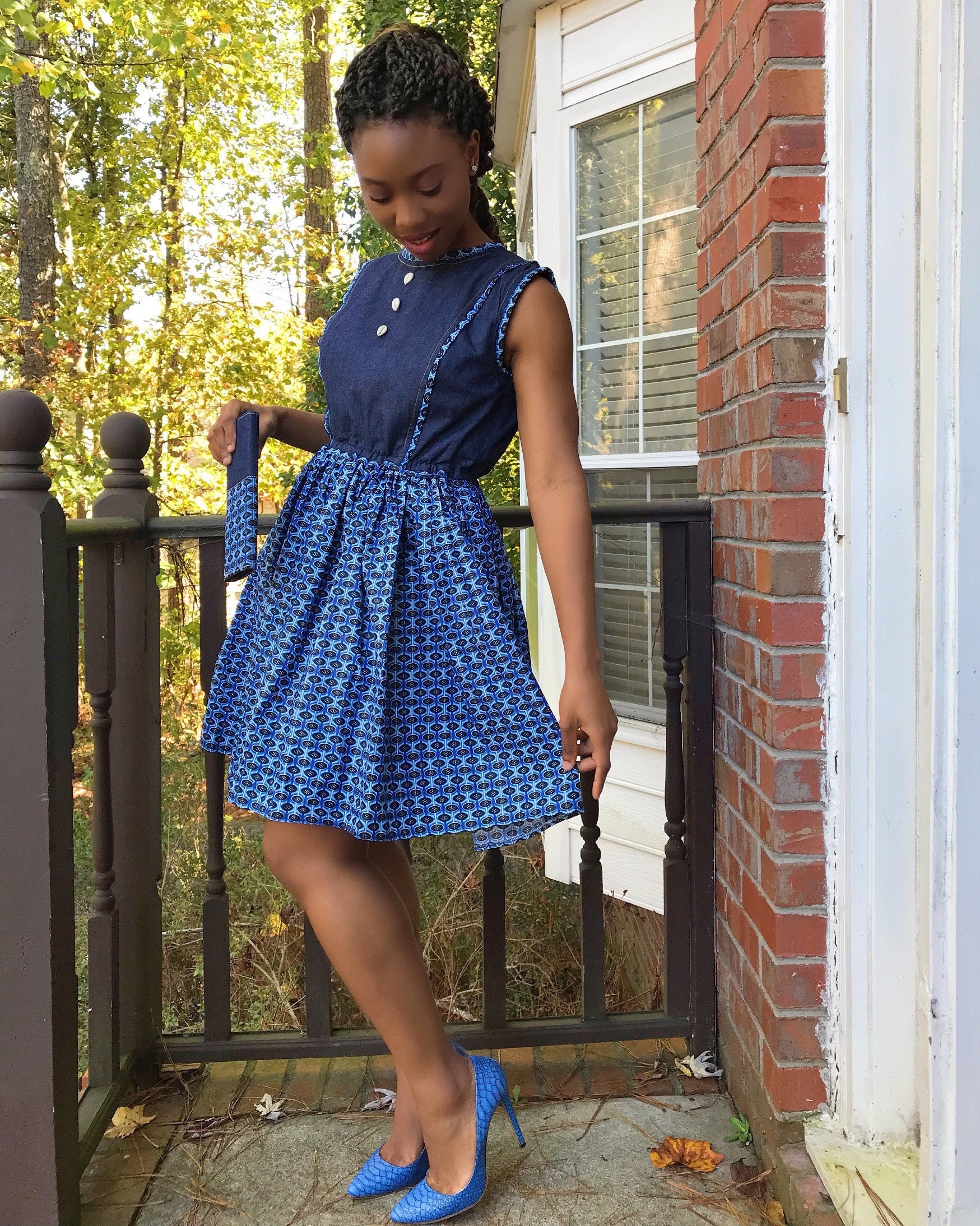 German top print dresses