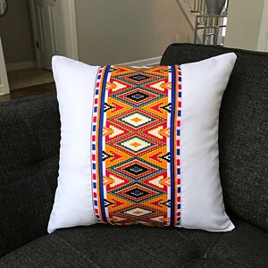 Kente print Satin pillow covers / Bogolan Print Ankara pillows covers / decorative cushions / African fabric pillows cases image 2