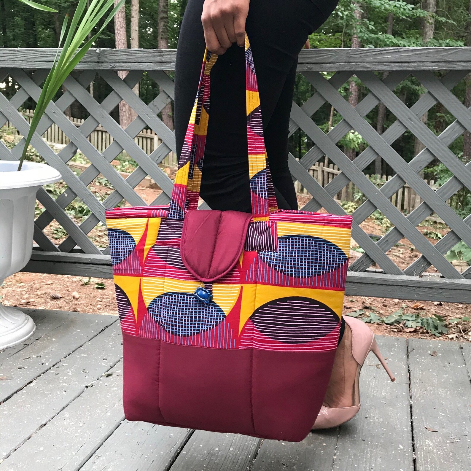 African Print handmade Shoulder Bag / Ankara Boho Bag / Etsy