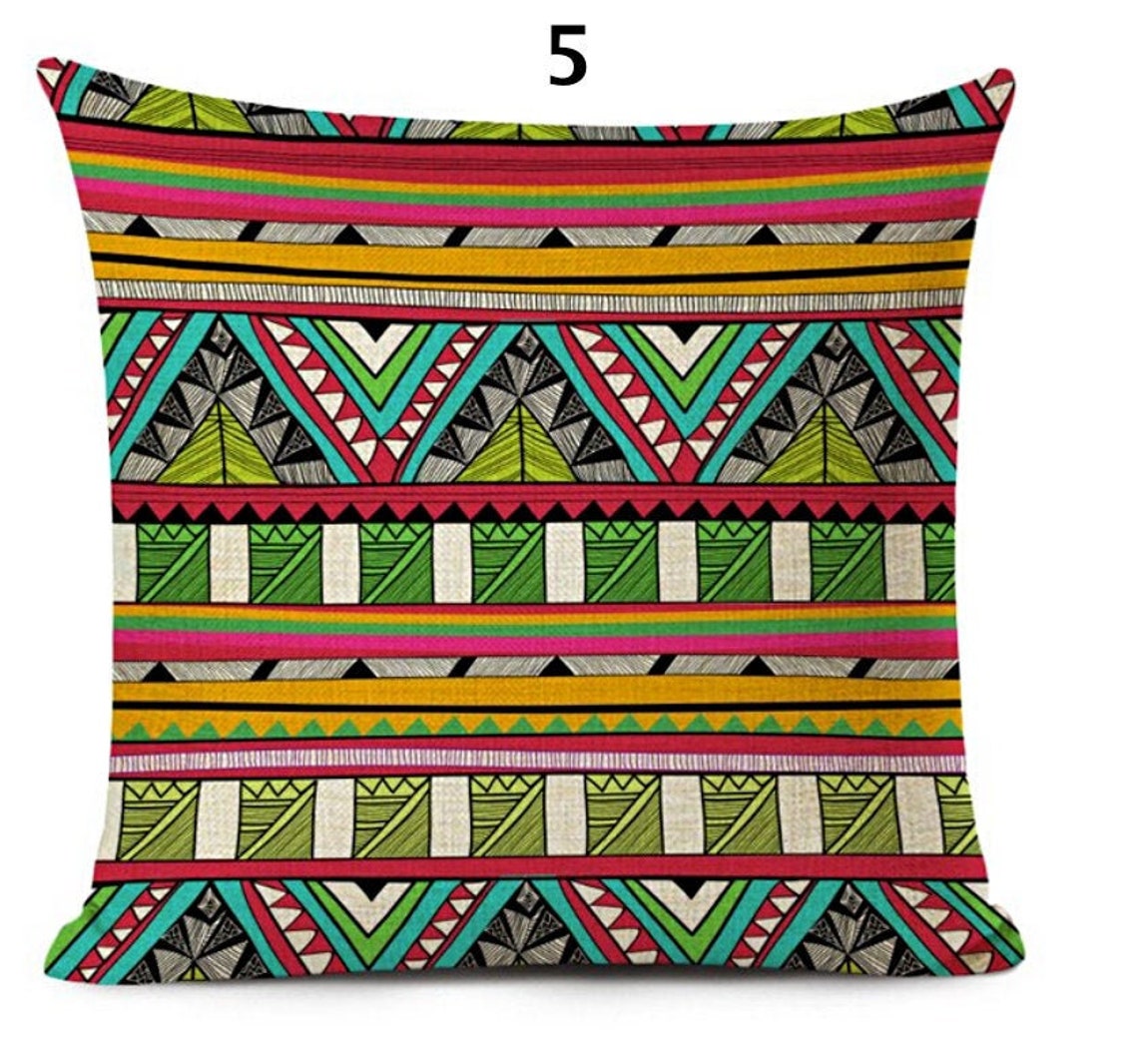 African Ethnic Pillow Covers / Geometric Cushion Cover / Etsy