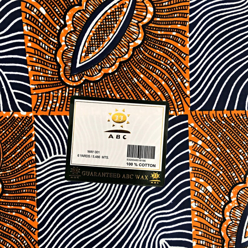 African print fabric / African fabric by the yard / Ankara fabric/ African wax print / African kente fabric / tissu pagne africain image 4