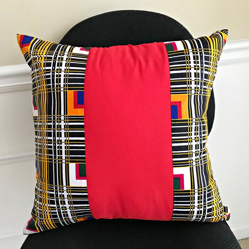 Kente African Print Pillows Covers / Ankara Pillows Covers / Etsy