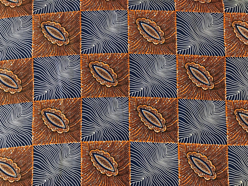 African print fabric / African fabric by the yard / Ankara fabric/ African wax print / African kente fabric / tissu pagne africain image 3