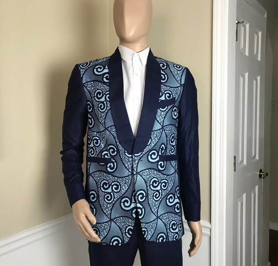 african print suit for men