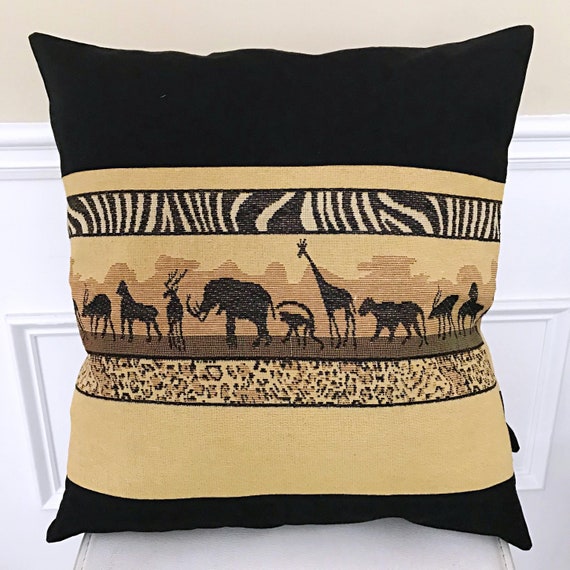 Safari Theme African Print Pillows Covers Ankara Pillows Etsy