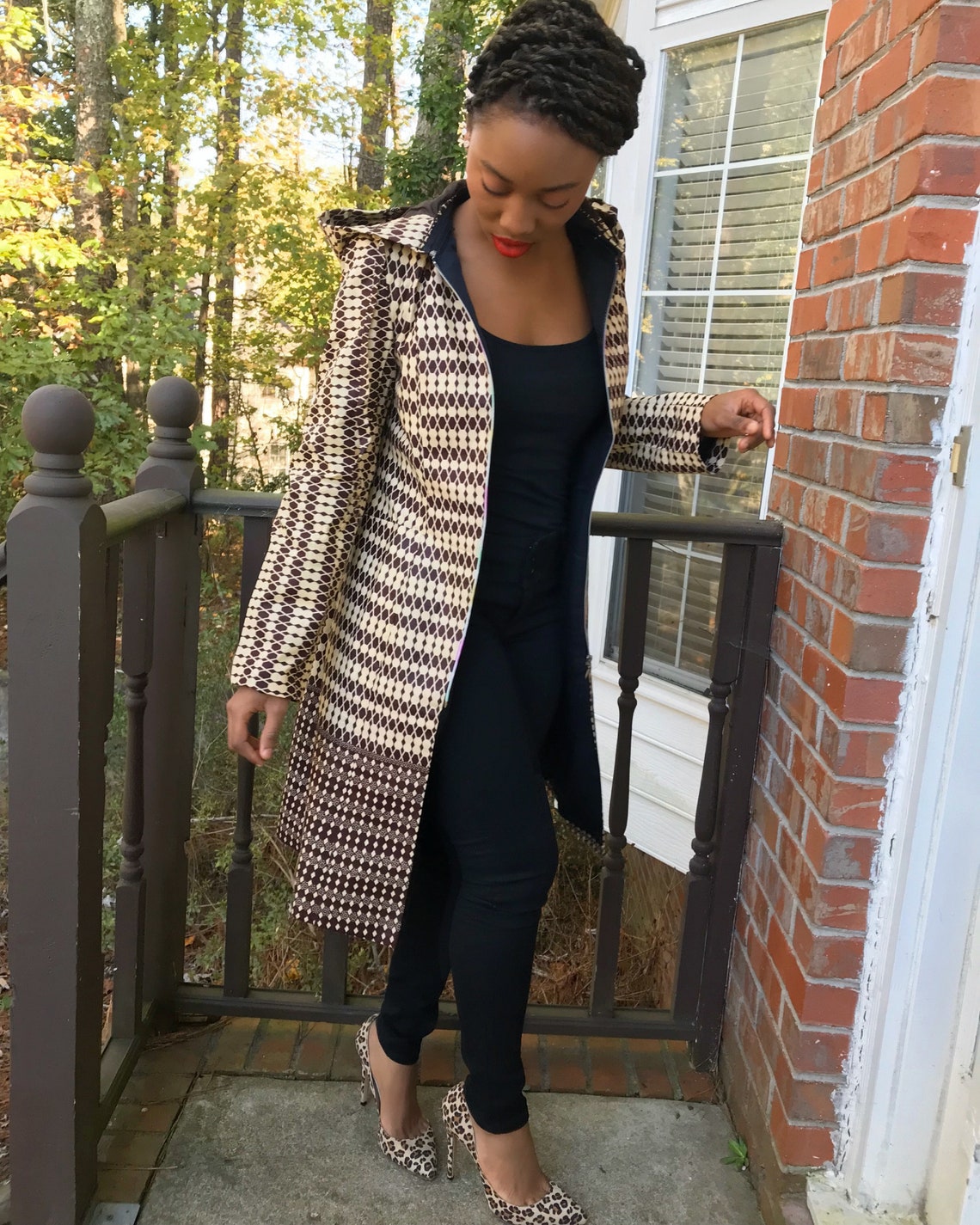 African print coat for women / african coat for fall & spring | Etsy