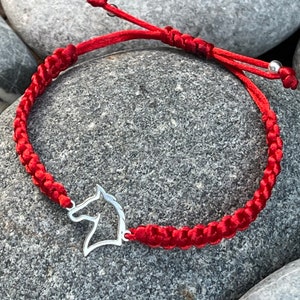 horse bracelet, horse, horse lover, macrame bracelet