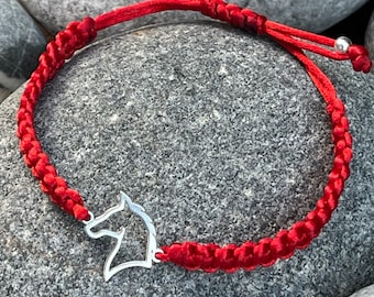 horse bracelet, horse, horse lover, macrame bracelet