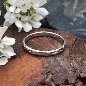 Anillo estrella, anillo apilable, anillo de plata delicado, anillo de coleccionista