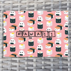 | de sushi Kawaii Impression de la carte A6
