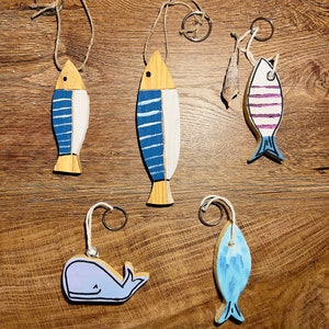 Portachiavi Sirena Con Conchiglia E Coda Di Pesce - Scegli Tra Rosa E Blu - Regalo Estate - 4