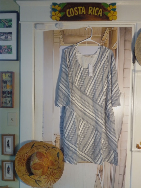 Soft Surroundings 'Sonya' Linen Dress; 'NEW'; Stunningly Beautiful; Size: Petite Large