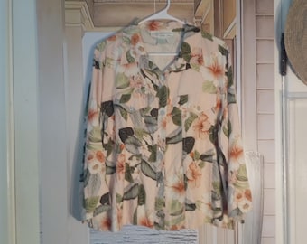 Pineapple Moon Women's Jacket; "Excellent-Great Condition"; "STUNNING GRAPHICS"; Size: XL