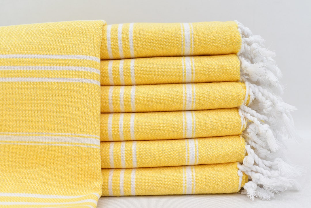 Turkish Hand Towel, 24x40, Kitchen Towels,gift Towel,home Decor Towel, Hand Towel, Yellow Towel
