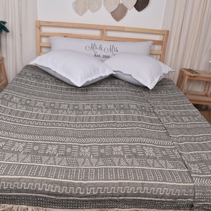 Large Towel, Wedding Gift Blankets, Black Bedcover, Ethnic Design Throw, 56x75 Inches Bachelor Gift, Couch Throw, Yoga Bedcover,