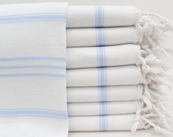 Turkish Hand Towel, Kitchen Towel, 24"x40", Throw Towel, Scarf Towel, Baby Blue Hand Towel,Towel,Gift Towel,Fitness Towel  Bll-ByzSltn-Pshkr