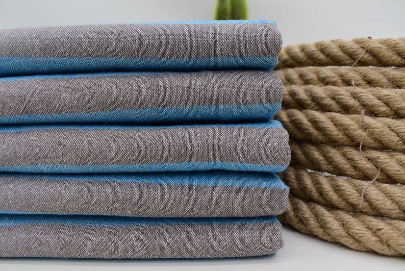 40x70 Towel Striped Towel Blue and Gray Towel ULTRASOFT Towel Etsy