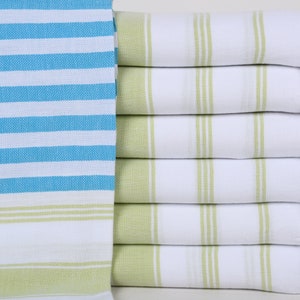 Turkish Beach Towel Personalized, Turkish Towel Beach, Turquoise-Green Towel, Striped Towel, 40x71 Inches Bridesmaid Bachelorette Gift,