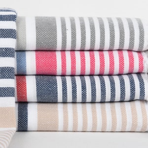 Small Towel, Kitchen Towel, Turkish Towel, Striped Peshkir, 24x40 Inches Cotton Peshkir, Embroidered Towel, Fitness Dishcloth,