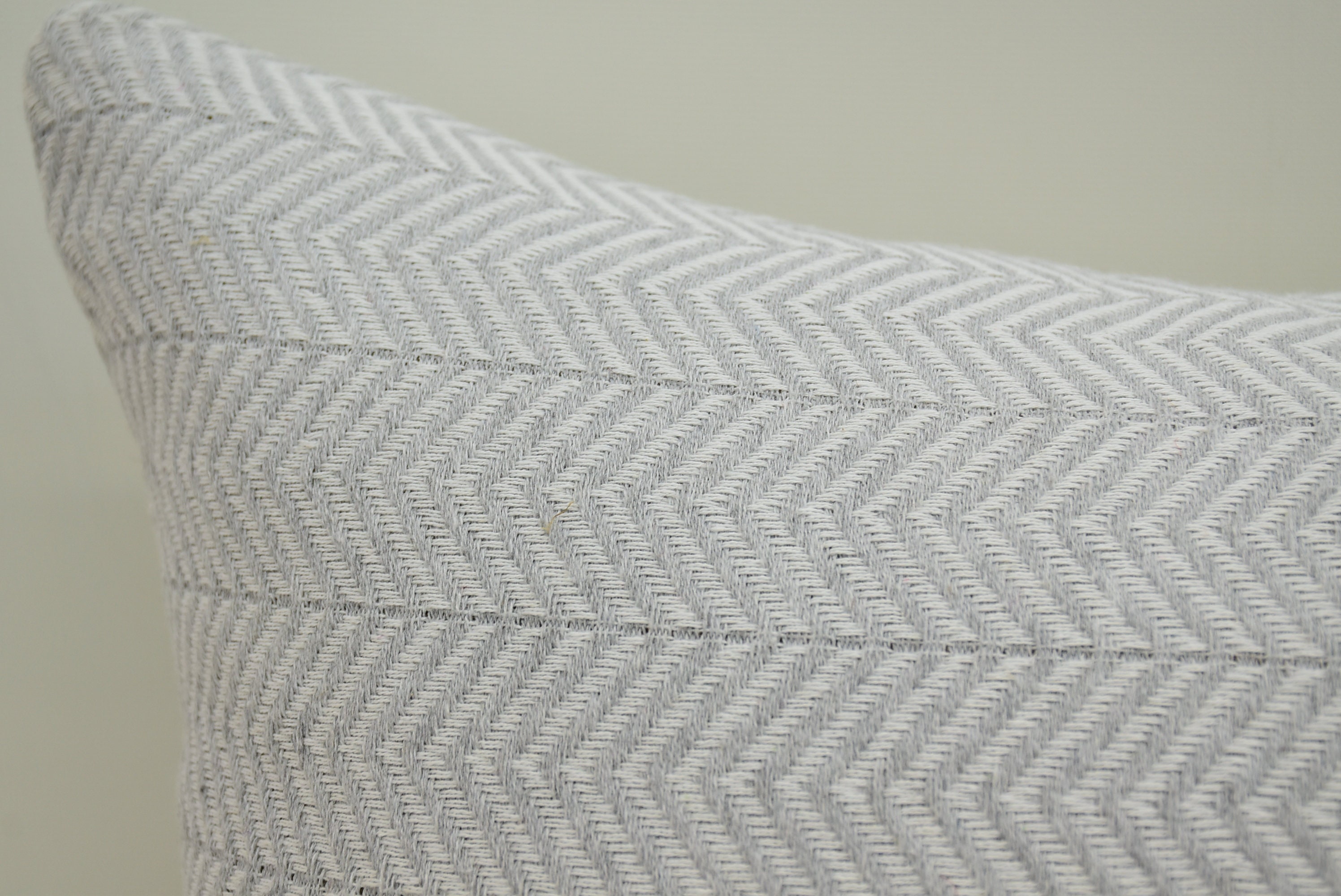 Gray Lumbar Pillow Cover Towel Pillow Cover Herringbone Etsy UK