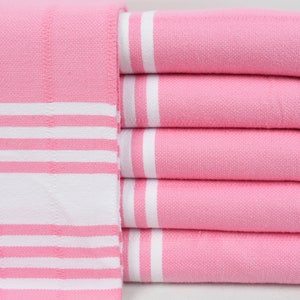 Wedding Gift Towel, Peshtemal, Turkish Towel, Bath Towel, Soft Cotton Towel, Light Pink Towel, Striped Design Towel, 36"x66" Towel, Bll-Esnt