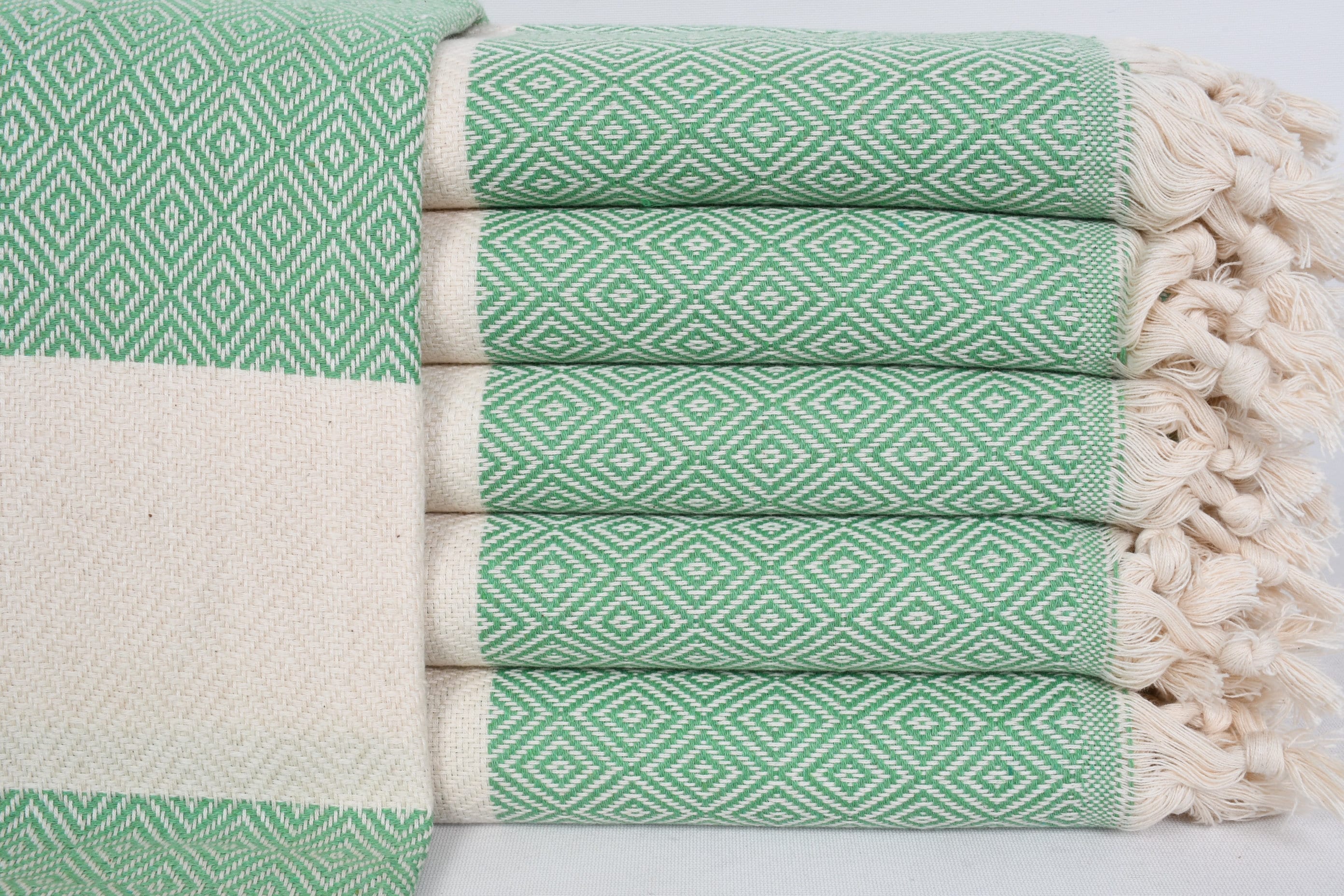Bridesmaid Towel, Beach Towel, Gift Towel, Pareo, Turkish Towel, Bath Towel, Light Green Towel, Diamond Design Towel, 36x70 Towel, Gzd-Elms
