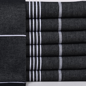 Turkish Beach Towel, Personalized Turkish Beach Towel, Black Towel, Striped Towel, 38x73 Inches Personalized Gifts-1 e taşıdım,
