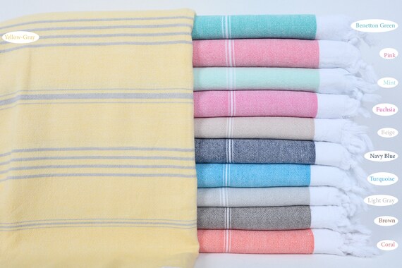 Turkish Striped Terry Bath Towel, loom.ist