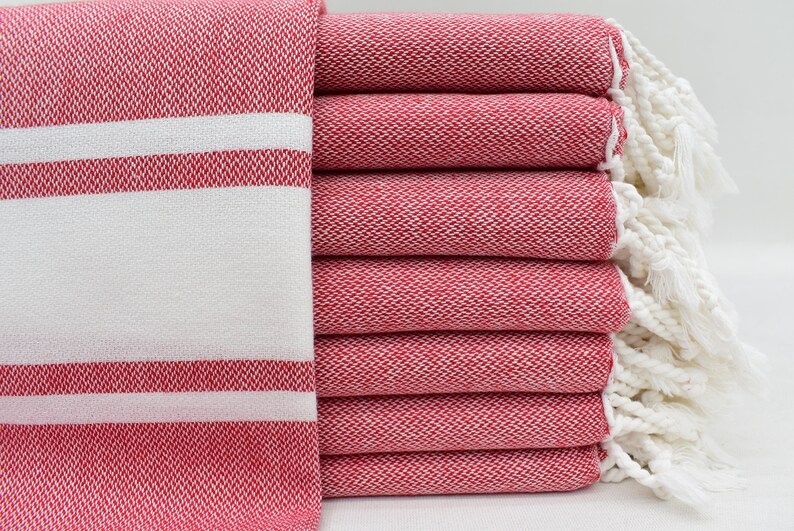 Turkish Hand Towel Kitchen Towel 24x36 Red Organic Towel Etsy