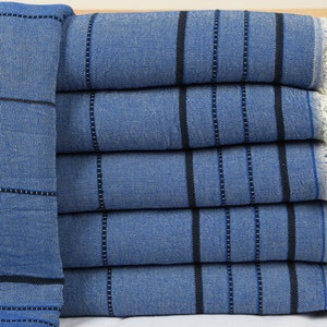 Beach Blanket, Sofa Blanket, Geometric Blanket, 82x99 Inches Sofa Cover, Curtain Throw, Sax Blue Throw, Bulk Order Blanket, Yoga Throw,