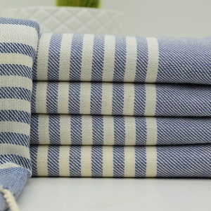 Handgemaakte Turkse handdoek, katoenen handdoek 40 x 70 inch, blauwe handdoek 100 x 180 cm badkamerhanddoek, badhanddoek, handdoek bruidsmeisje, Tkr-Mgl