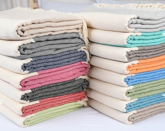 Large Towel, Throw Blanket, Home Decor Blanket, Diamond Blanket, 79x91 Inches Cotton Bedspread, Couch Cover, Warm Bedspread,