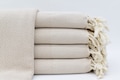 Luxurious Beige Turkish Towel 40x66 - Organic Cotton Bath Towel for Beach, Spa, Sauna, Home Decor - Lightweight Decorative Gift Towel