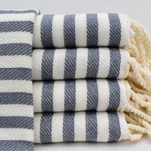 Hand Towel, Turkish Hand Towel, 18x44, Organic Gray Hand Towel, Face Towel, Bulk Order Towels, Dish Towel,Kitchen Towel Bll-Aksya-Pshkr