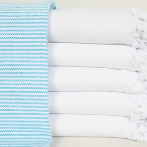 Brides Maid Gift Towel, 40x70 Turkish Towel, Party Towel, Beach Towel, Bath Towel, Business Trip Towel, Turquoise Towel, Peshtemal Bll-GlnTl