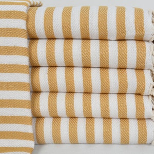 Turkish Bath Towel, Gym Towel, Pareo, Camping Towel, Organic Cotton Towel, Wedding Gift Towel, Mustard Towel, 36x70 Bath Towel, Bll-Aksy