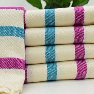 Maroon and Turquoise Towel, Turkish Towel, Bath Towel, Memory Towel, Brides Towel, Absorbent Towel, Soft Towel 40x70 inch Iso-Nn